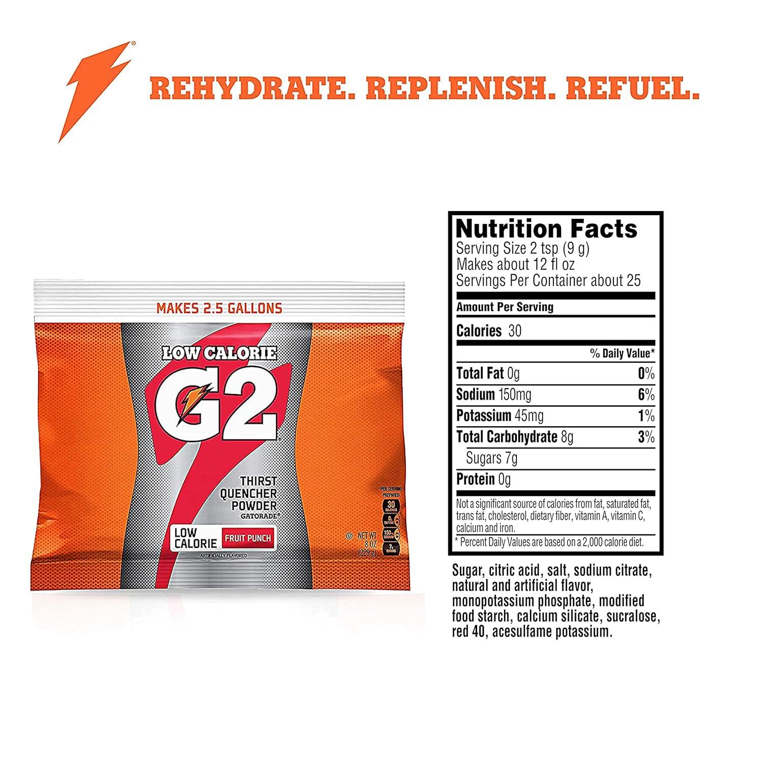 imageGatorade Powder Bag Riptide Rush 131 Pound Pack of 32Fruit Punch