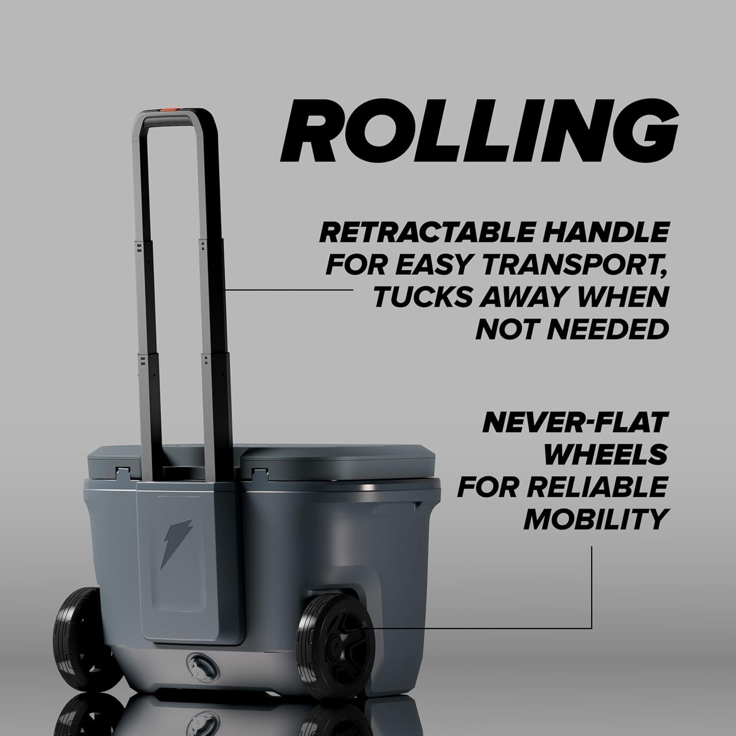 imageGatorade Rolling Ice Chest 50 Quart Grey