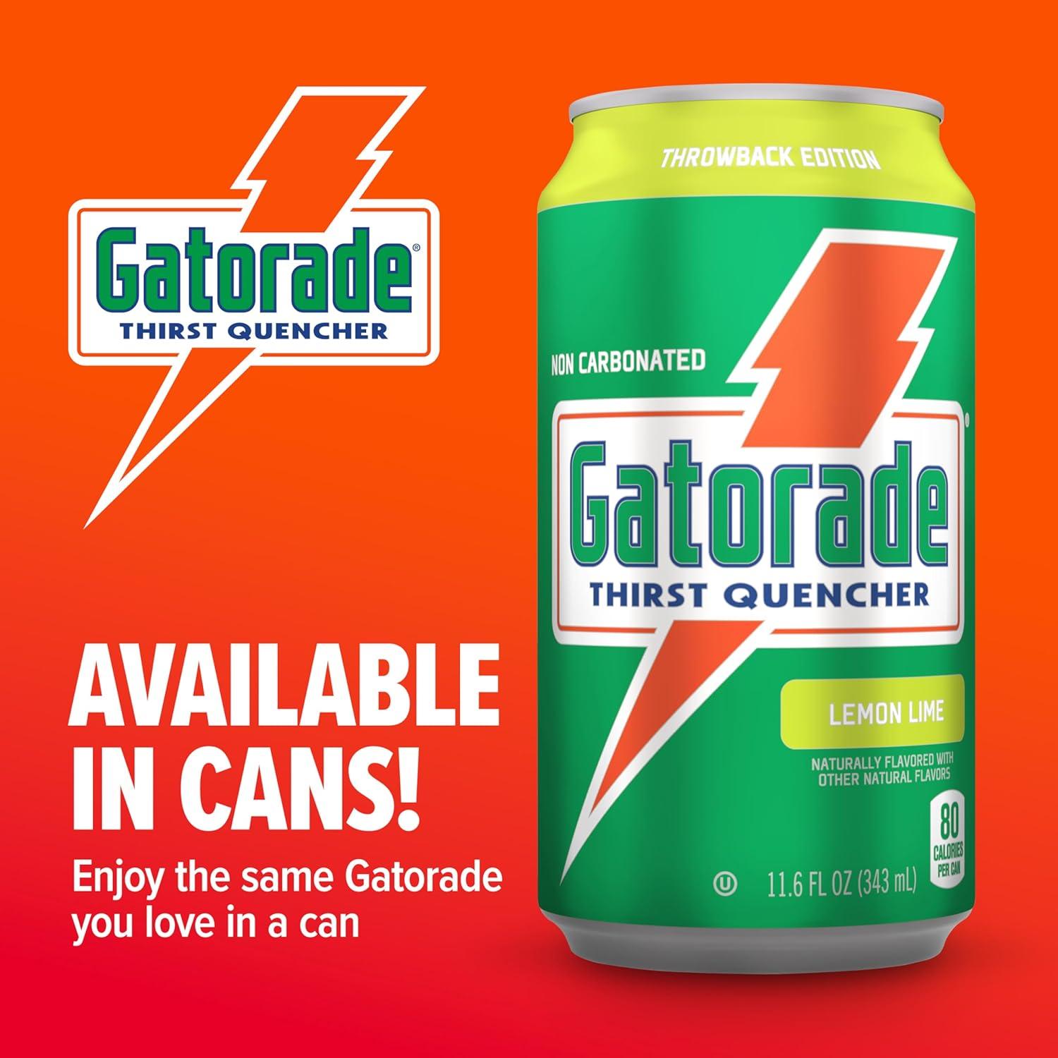 imageGatorade Thirst Quencher 3Flavor Variety 12 Fl Oz Cans Pack of 18LemonLime