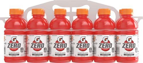 imageGatorade Thirst Quencher Zero Sugar Sports Drink Fruit Punch 12oz Bottles 12 Pack Electrolytes for RehydrationZero Sugar Fruit Punch