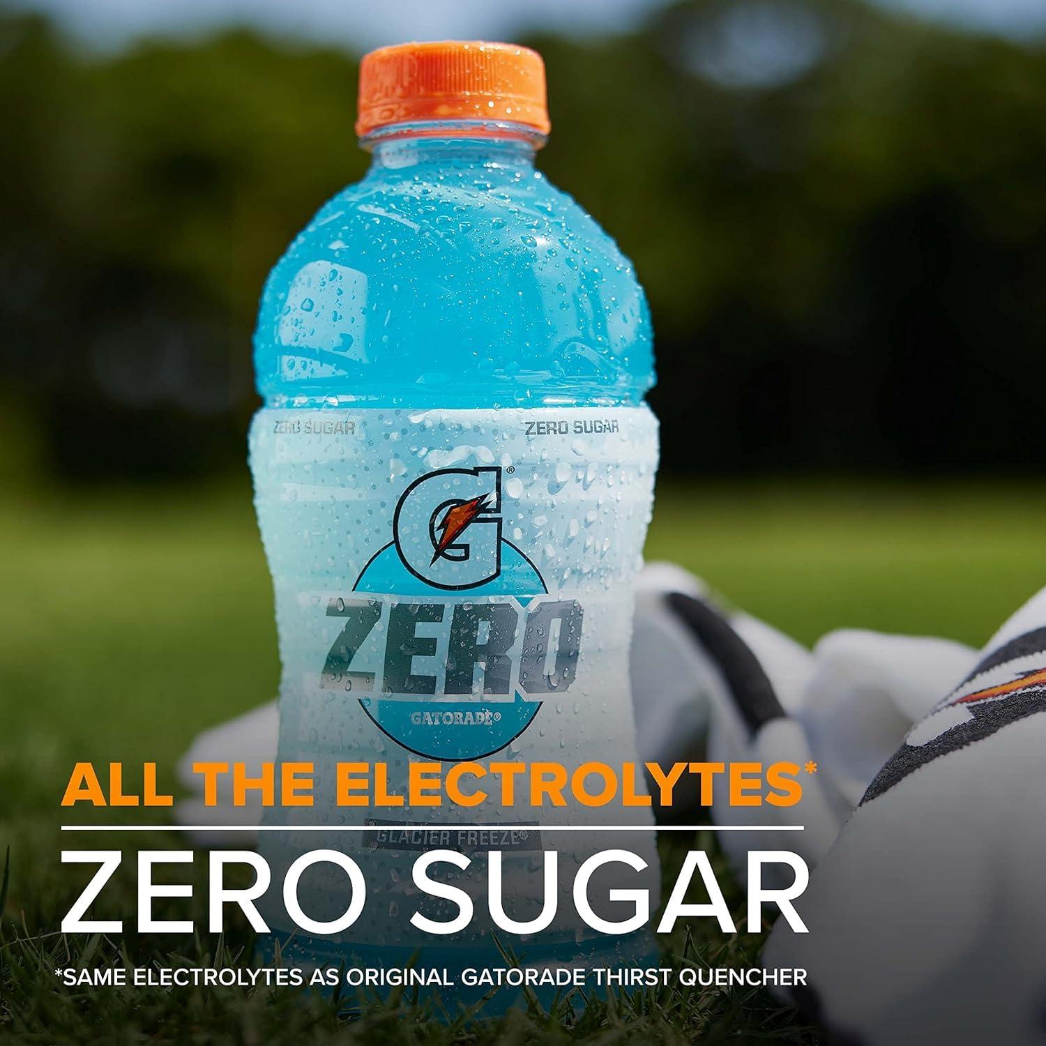 imageGatorade Thirst Quencher Zero Sugar Sports Drink Fruit Punch 12oz Bottles 12 Pack Electrolytes for RehydrationZero Sugar Glacier Cherry