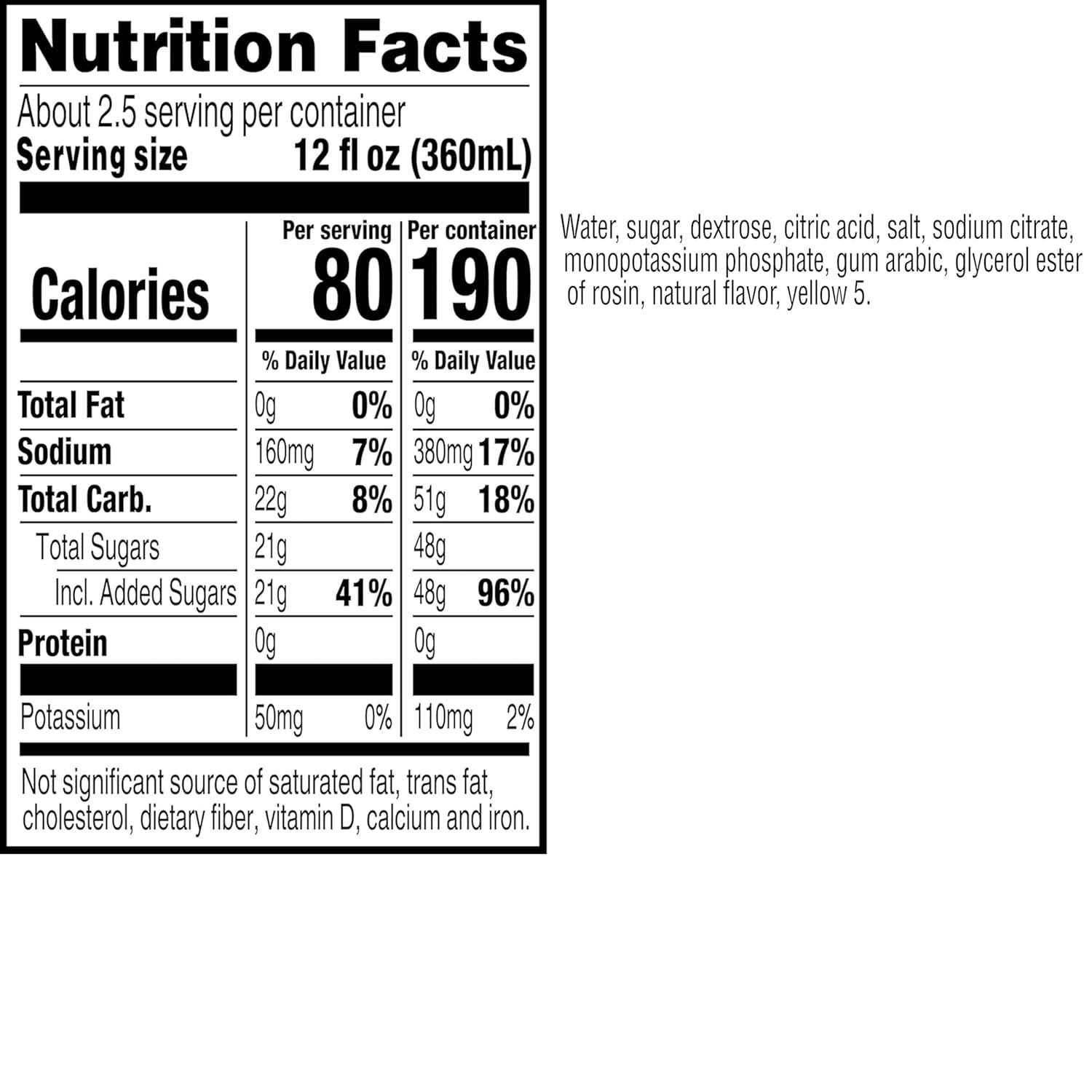 imageGatorade Thrist Quencher Lime Cucumber 12 Fl Oz Pack of 12Lemon Lime