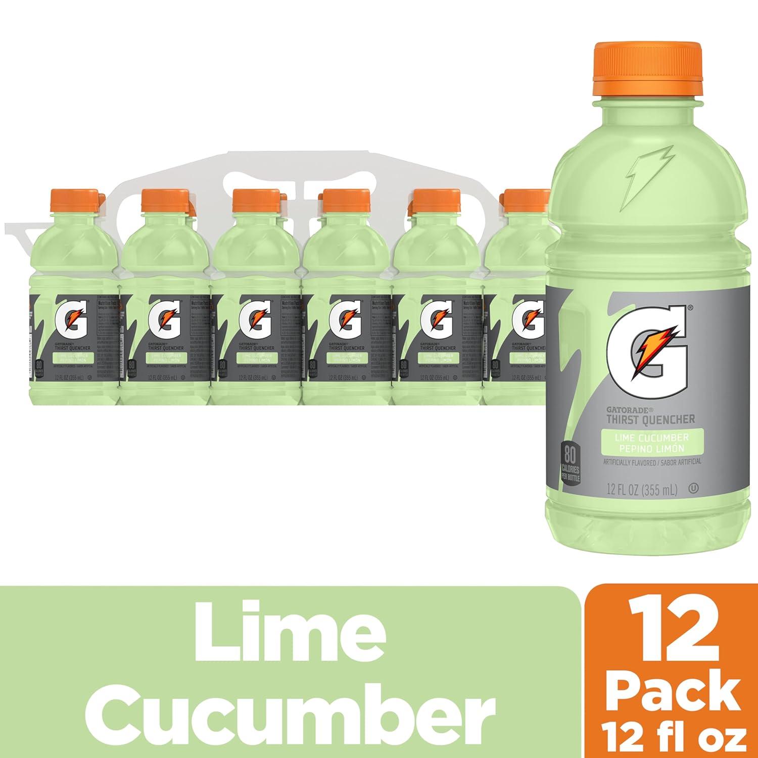 imageGatorade Thrist Quencher Lime Cucumber 12 Fl Oz Pack of 12Lime Cucumber
