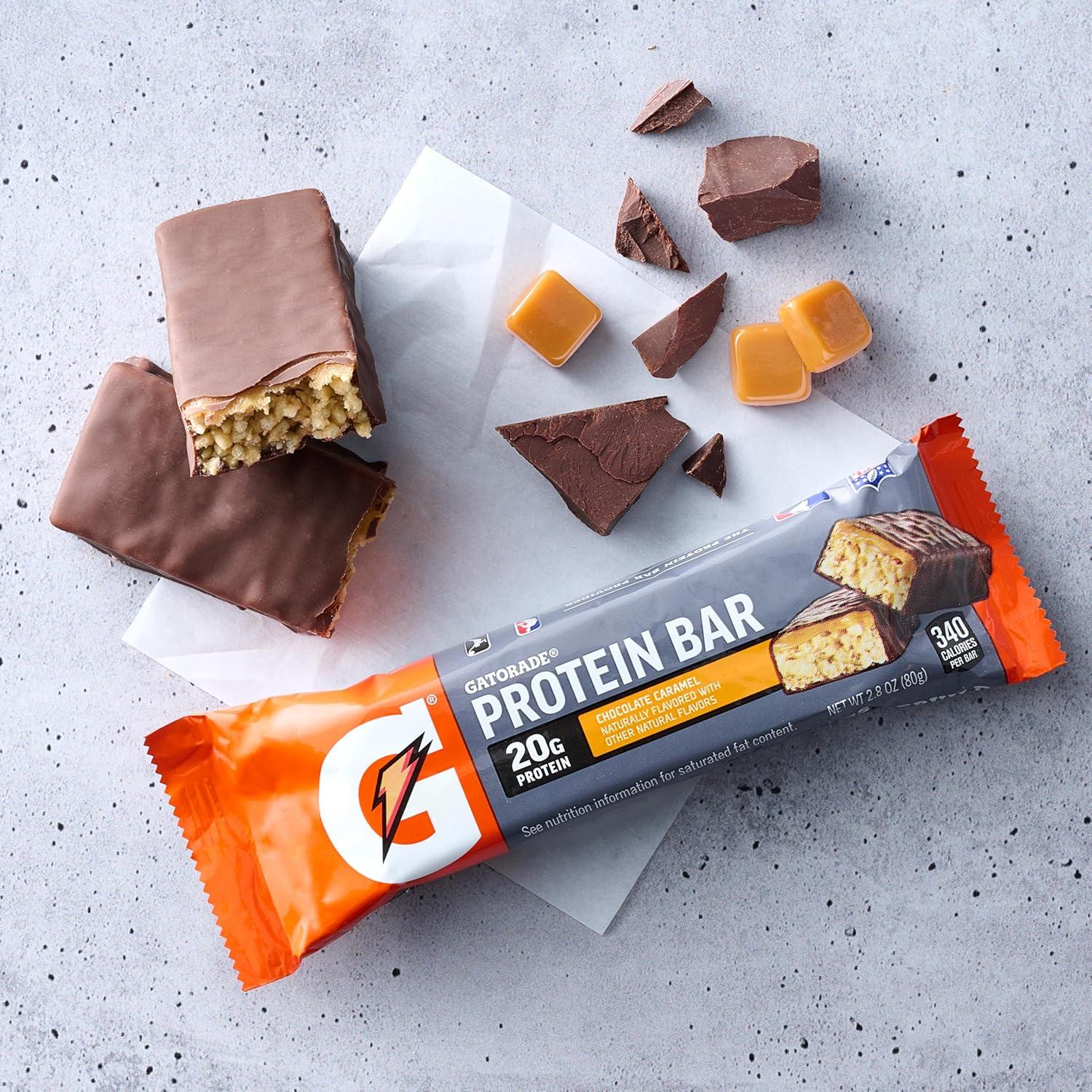 imageGatorade Whey Protein Recover Bars Chocolate Chip 28 ouncePack of 122 Flavor Variety Pack