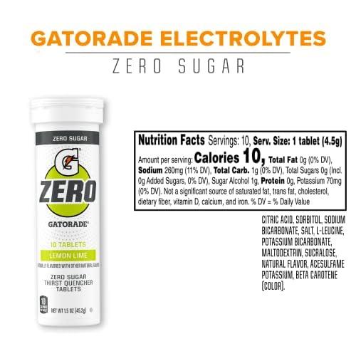 imageGatorade Zero Tablets Variety Pack Pack of 40Lemon Lime