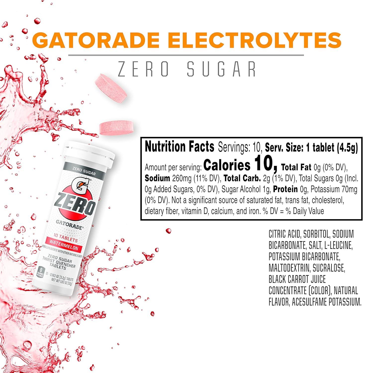 imageGatorade Zero Tablets Variety Pack Pack of 40Watermellon