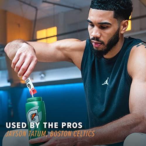 imageGatorlyte Rapid Rehydration Electrolyte Beverage Variety Pack Lower Sugar Specialized Blend of 5 Electrolytes No Artificial Sweeteners or Flavors 18 pack 1 pack mixes with 169oz 500ml waterCherry Lime