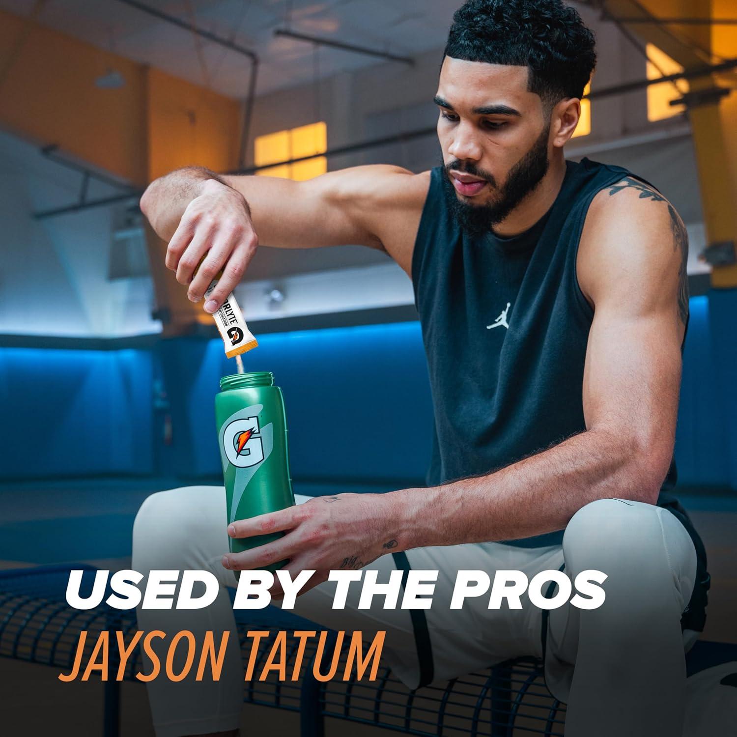 imageGatorlyte Rapid Rehydration Electrolyte Beverage Variety Pack Lower Sugar Specialized Blend of 5 Electrolytes No Artificial Sweeteners or Flavors 18 pack 1 pack mixes with 169oz 500ml waterOrange