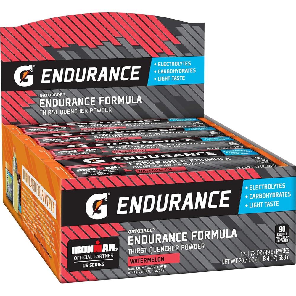imageGatorade Endurance Powder With Electrolytes Watermelon 172 Ounce Pack of 12Watermelon