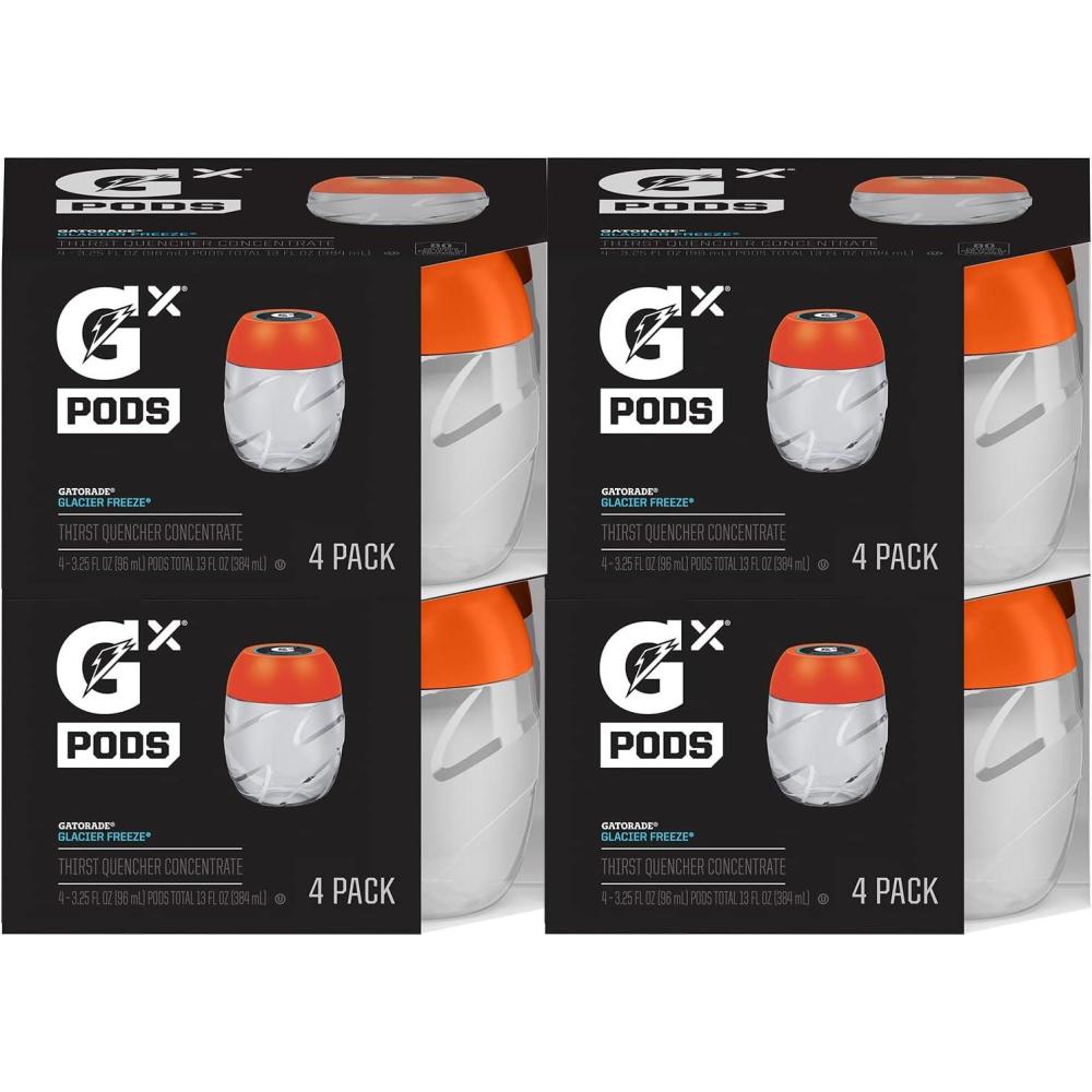 imageGatorade Gx Hydration System NonSlip Gx Squeeze Bottles ampamp Gx Sports Drink Concentrate Pods 16 count