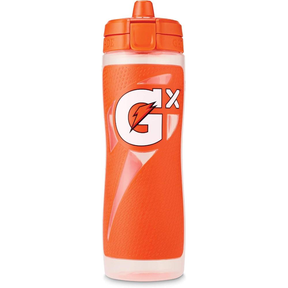 imageGatorade Gx Hydration System NonSlip Gx Squeeze Bottles ampamp Gx Sports Drink Concentrate PodsGrayOrange
