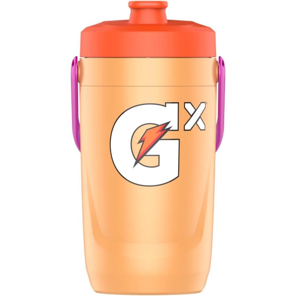 imageGatorade Gx Performance Jug 64oz Leakproof Non Slip Grip Great for Athletes NavyPeach