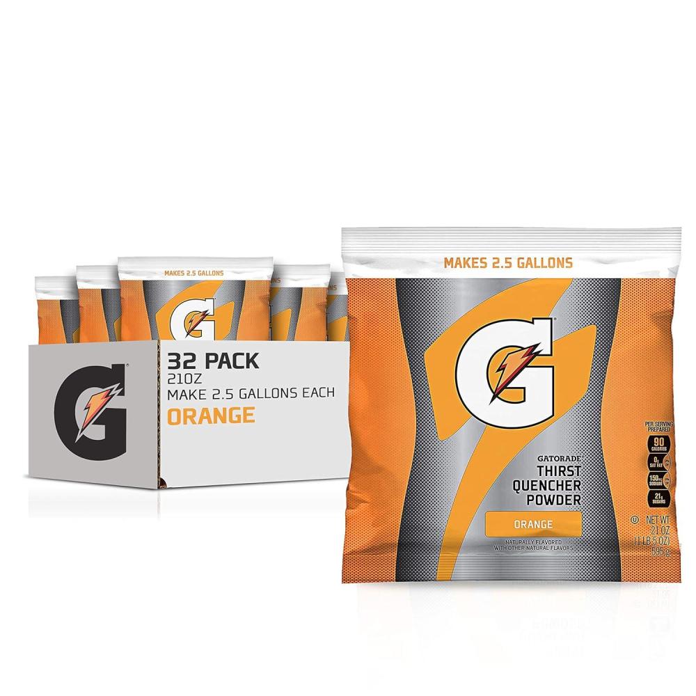 imageGatorade Powder Bag Riptide Rush 131 Pound Pack of 32Bag Orange