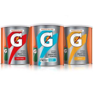 G ESSNTL Organic Gatorade Thirst Quencher Powder, Strawberry, 50.9 oz Canister (Pack of 3)(3 Flavor Variety)