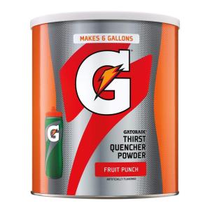 G ESSNTL Organic Gatorade Thirst Quencher Powder, Strawberry, 50.9 oz Canister (Pack of 3)(Fruit Punch)
