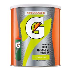 G ESSNTL Organic Gatorade Thirst Quencher Powder, Strawberry, 50.9 oz Canister (Pack of 3)(Lemon-Lime)