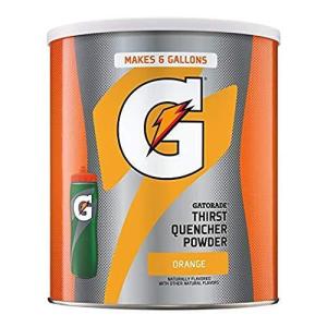 G ESSNTL Organic Gatorade Thirst Quencher Powder, Strawberry, 50.9 oz Canister (Pack of 3)(Orange)