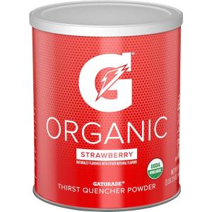 G ESSNTL Organic Gatorade Thirst Quencher Powder, Strawberry, 50.9 oz Canister (Pack of 3)(Strawberry – Organic)