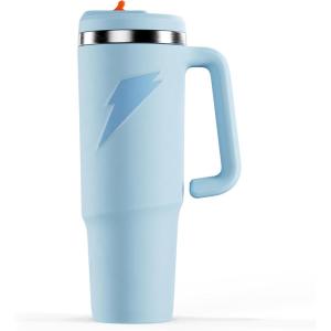 Gatorade Crossover Stainless Steel Tumbler Bottle, White, Double-Wall Insulation, 36 fl oz(Light Blue)