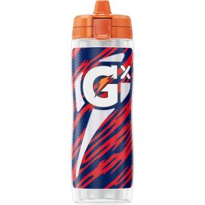 Gatorade Gx NFL Non-Slip Squeeze Bottles, Gx Hydration System, & Gx Sports Drink Concentrate Pods(New England Patriots)