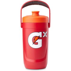 Gatorade Gx Performance Jug, 64oz, Leakproof, Non Slip Grip, Great for Athletes, Navy(Red)