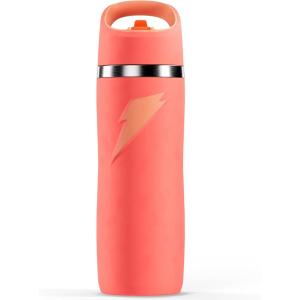 Gatorade ‘Overtime’ 22oz Stainless Steel Water Bottle, Twist Cap, Grey(Coral)