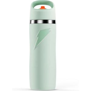 Gatorade ‘Overtime’ 22oz Stainless Steel Water Bottle, Twist Cap, Grey(Sage)