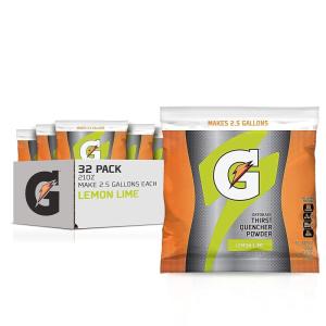 Gatorade Powder Bag Riptide Rush, 1.31 Pound (Pack of 32)(Lemon Lime)