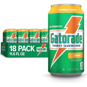 Gatorade Thirst Quencher, 3-Flavor Variety, 12 Fl Oz Cans (Pack of 18)(Orange)