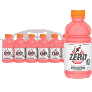 Gatorade Thirst Quencher Zero Sugar Sports Drink, Fruit Punch, 12oz Bottles, 12 Pack, Electrolytes for Rehydration(Zero Sugar – Watermelon Splash)
