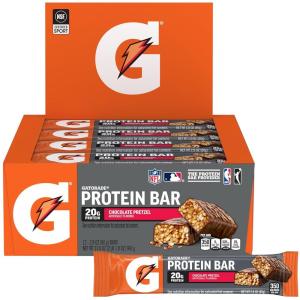 Gatorade Whey Protein Recover Bars, Chocolate Chip, 2.8 ounce(Pack of 12)(Chocolate Pretzel)