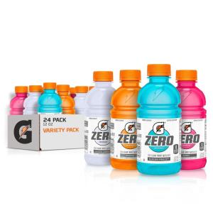 Gatorade Zero Sugar Thirst Quencher, Glacier Cherry Variety Pack, 12 Fl Oz (Pack of 24)(Zero -Glacier Cherry Variety Pack)