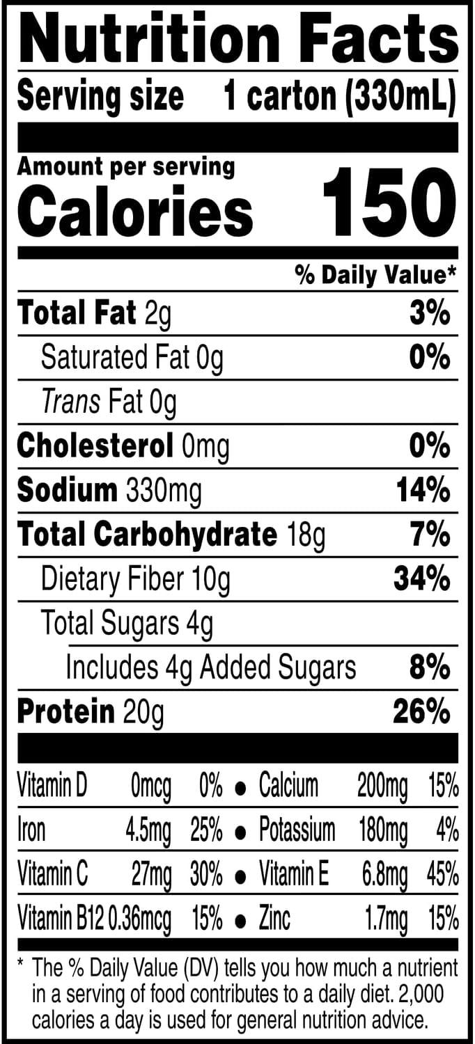 imageEvolve Plant Based Protein Shake Vanilla Bean 20g Vegan Protein Dairy Free No Artificial Sweeteners NonGMO 10g Fiber 11 Fl Oz Pack of 12 Formula May VaryBerry