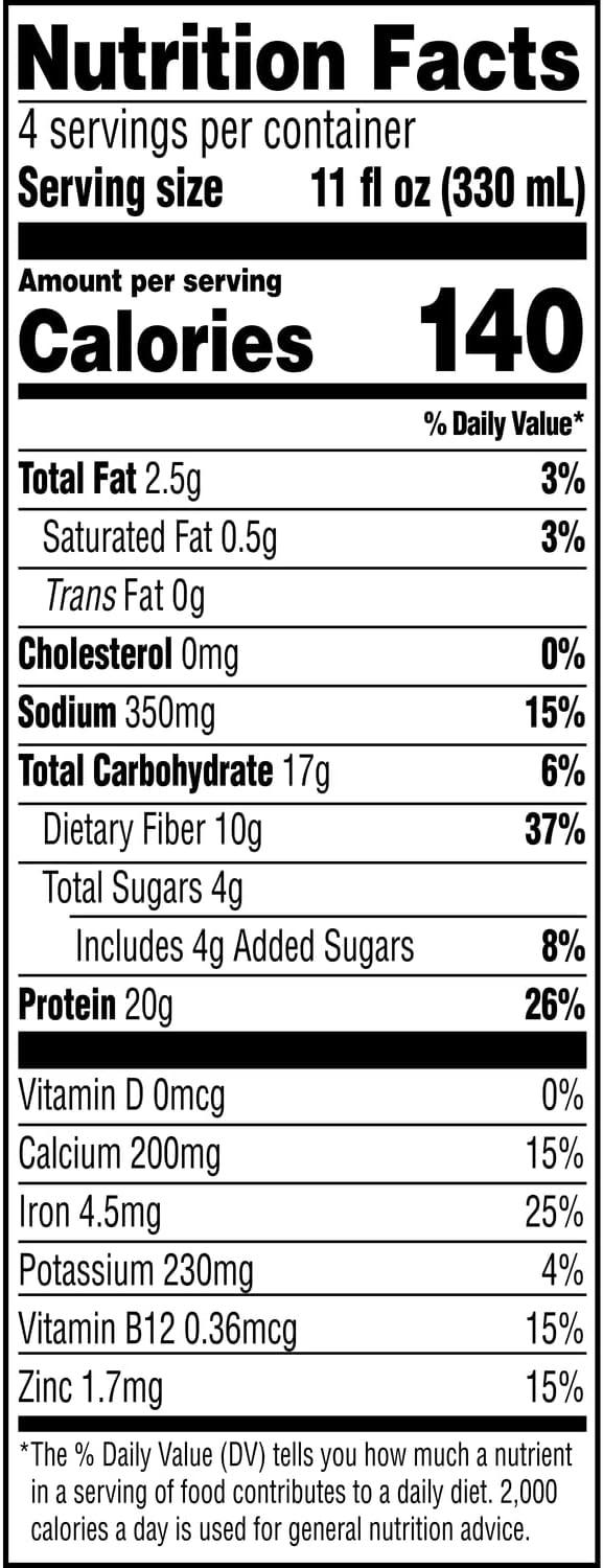 imageEvolve Plant Based Protein Shake Vanilla Bean 20g Vegan Protein Dairy Free No Artificial Sweeteners NonGMO 10g Fiber 11 Fl Oz Pack of 12 Formula May VaryChocolate