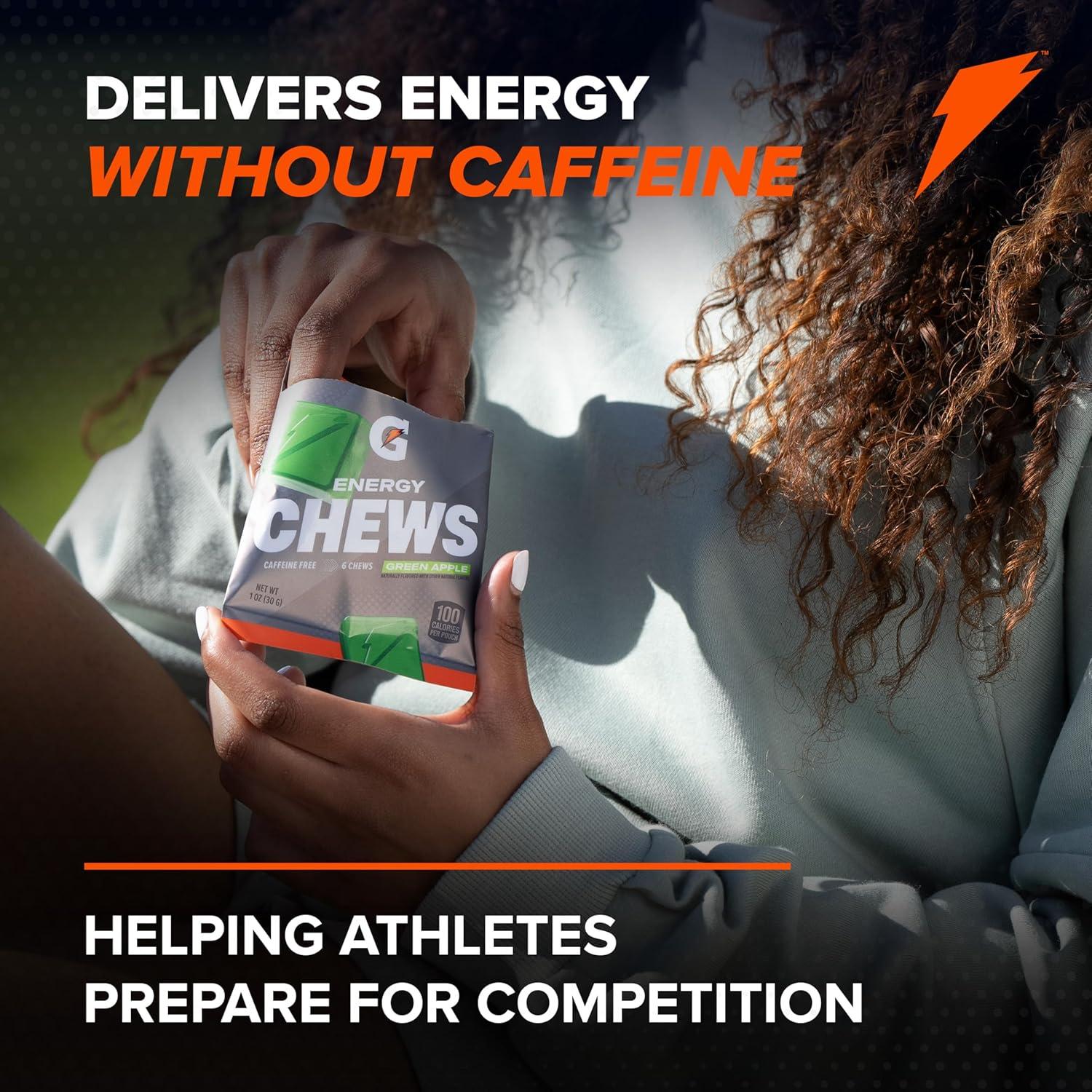 imageGatorade Energy Chews Cool Blue Caffeine Free B12 100 Calorie Pouches 5 PackCool Blue