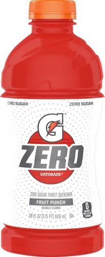 imageGatorade G Zero Fruit Punch Thirst Quencher 28 Fl Oz Bottle