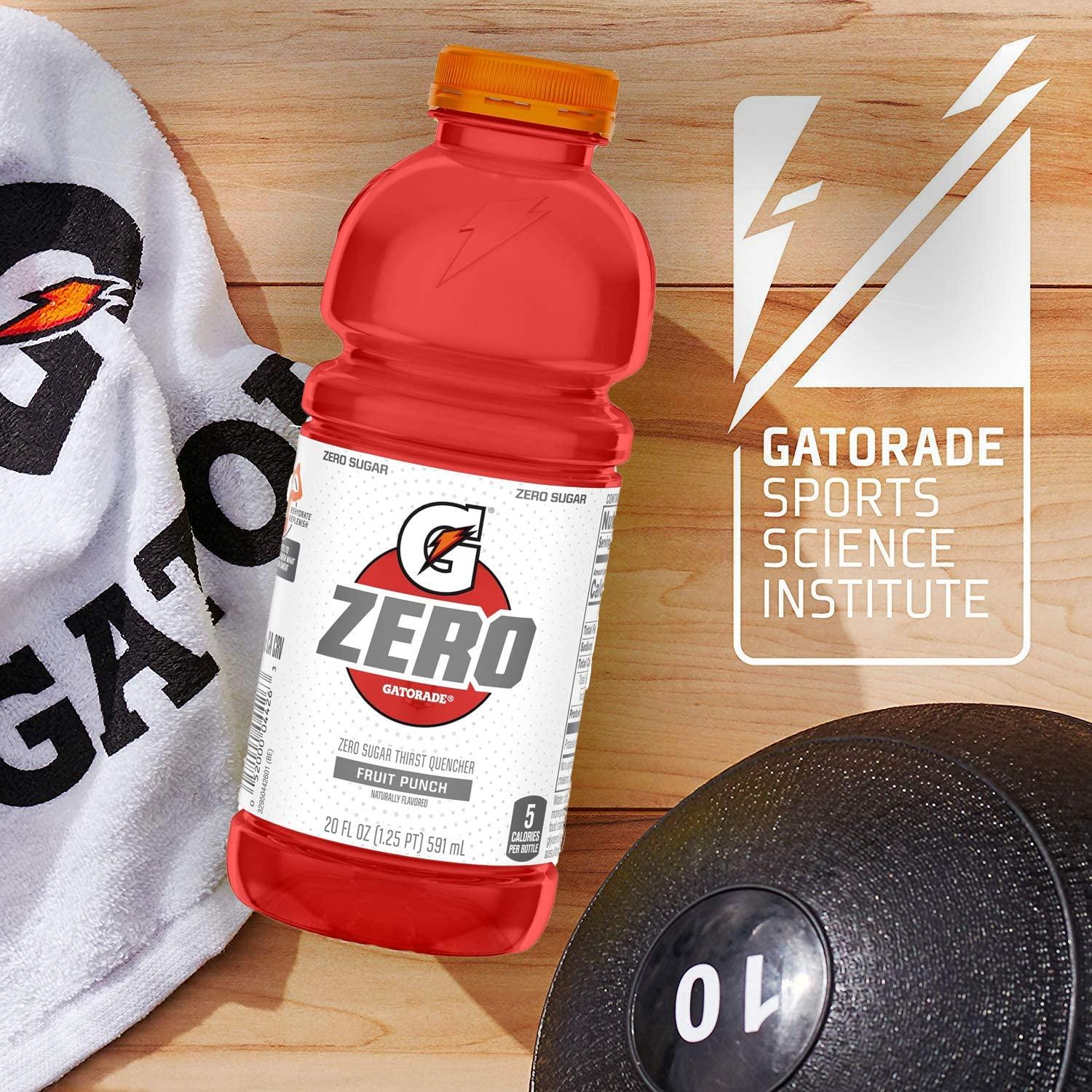 imageGatorade G Zero Fruit Punch Thirst Quencher 28 Fl Oz Bottle