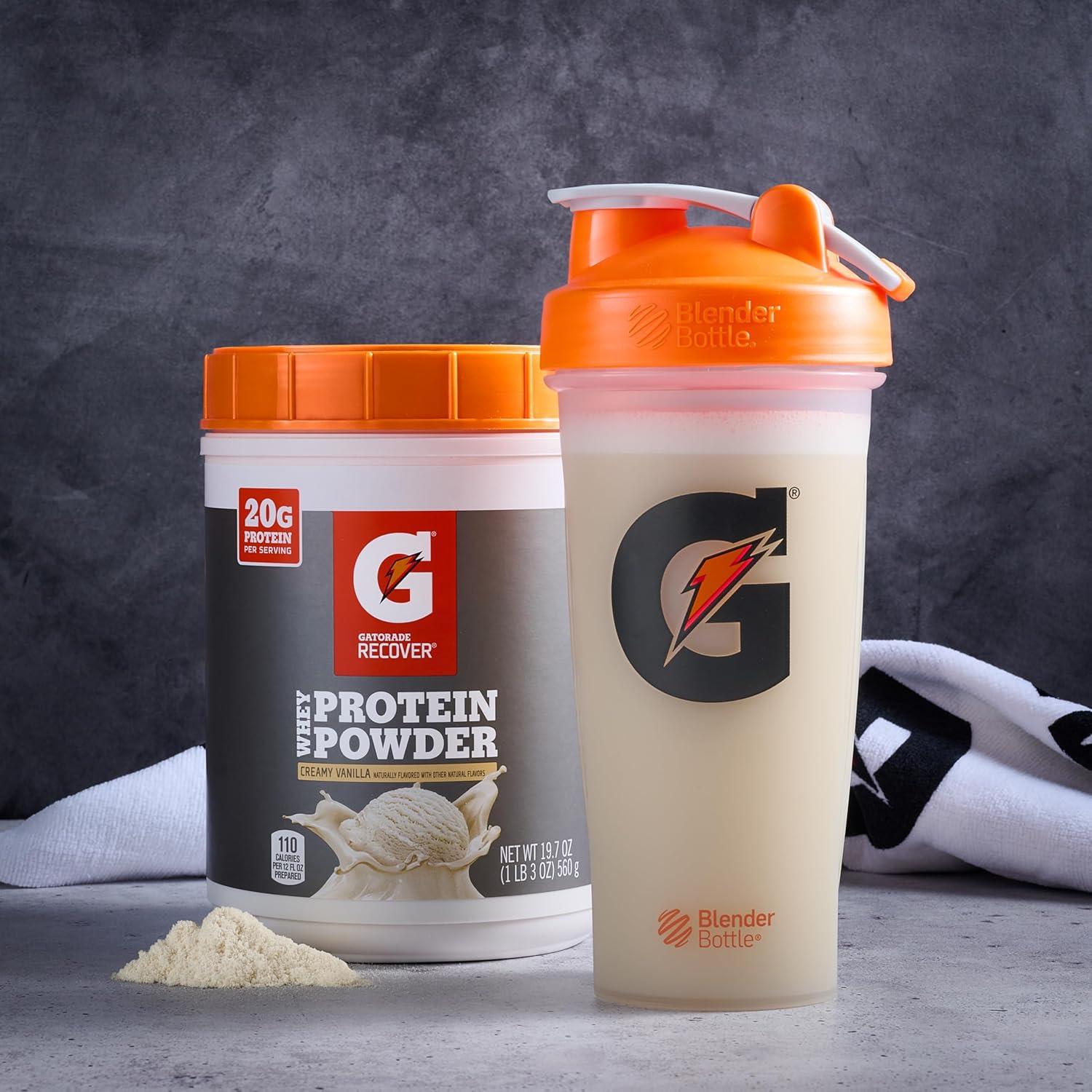 imageGatorade Whey Protein Powder Chocolate 224 Ounce 20 servings per canister 20 grams of protein per servingVanilla