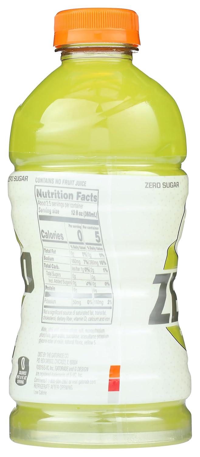 imageGatorade Zero Flavor Variety Pack 12 Fl Oz Bottles 18 PackZero Lemon Lime