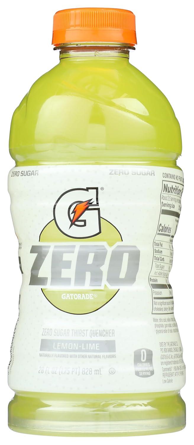 imageGatorade Zero Flavor Variety Pack 12 Fl Oz Bottles 18 PackZero Lemon Lime