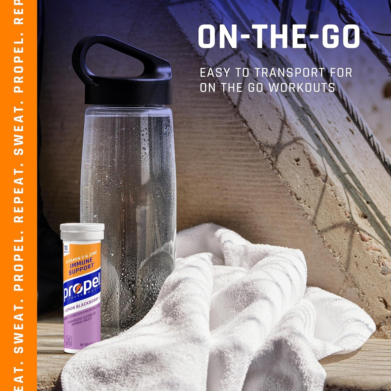 imagePropel Tablets 4 Flavor Variety Pack Makes 169oz Fl Oz 40 countLemon Blackberry