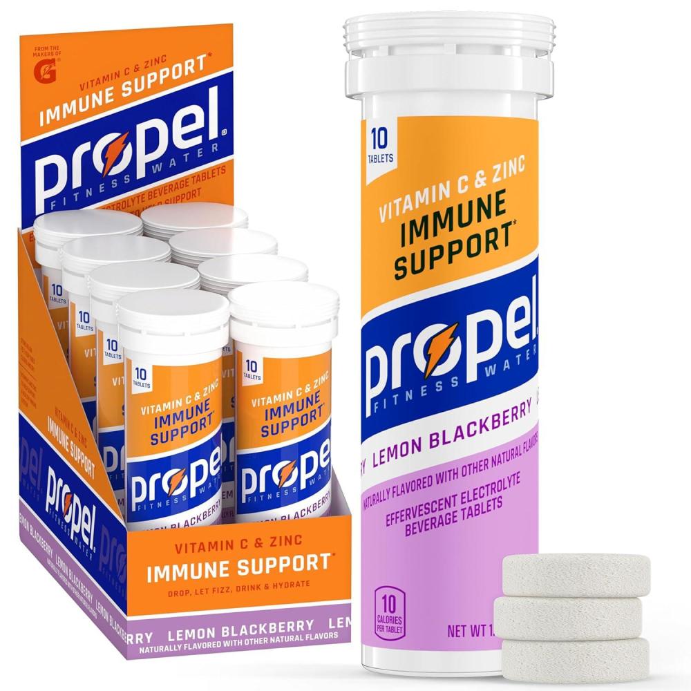 imagePropel Tablets 4 Flavor Variety Pack Makes 169oz Fl Oz 40 countLemon Blackberry