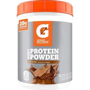 Gatorade Whey Protein Powder, Chocolate, 22.4 Ounce (20 servings per canister, 20 grams of protein per serving)(Chocolate)