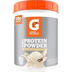 Gatorade Whey Protein Powder, Chocolate, 22.4 Ounce (20 servings per canister, 20 grams of protein per serving)(Vanilla)