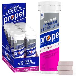 Propel Tablets, 4 Flavor Variety Pack, Makes 16.9oz Fl Oz, 40 count(Berry)