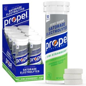 Propel Tablets, 4 Flavor Variety Pack, Makes 16.9oz Fl Oz, 40 count(Kiwi Strabwerry)