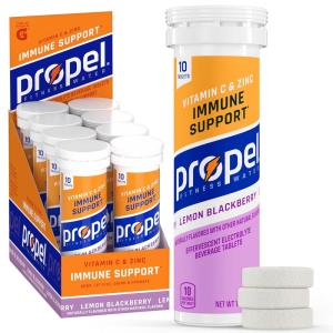 Propel Tablets, 4 Flavor Variety Pack, Makes 16.9oz Fl Oz, 40 count(Lemon Blackberry)