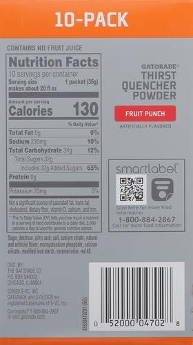 imageGatorade G Powder 10ct Punch Mixed Fruit 10 Count