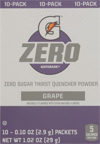 imageGatorade G Zero Powder Grape 010oz Pack of 10