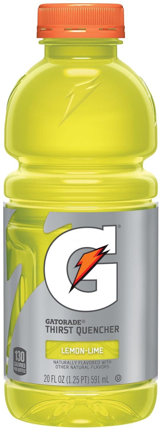 imageGatorade Sports Drink Lemon Lime 20oz 4pk Bottles